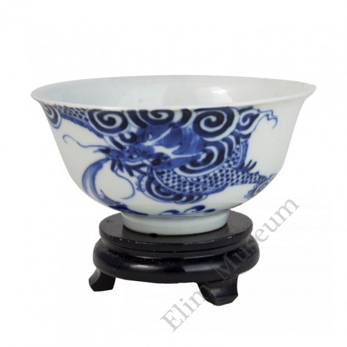 1007   A Pair of Qian-Long Blue and White Bowls